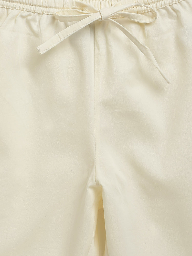 Abeer Kurta Pyjama Set - White