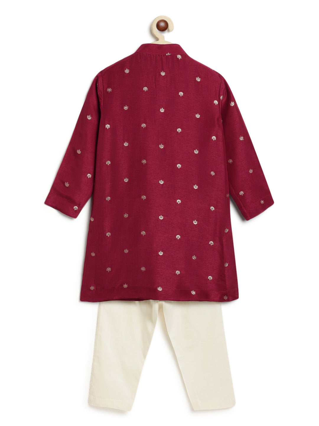 Abeer Kurta Pyjama Set - Maroon