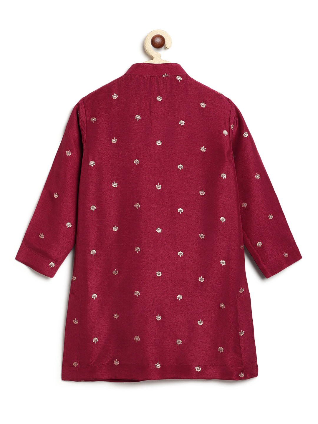 Abeer Kurta Pyjama Set - Maroon