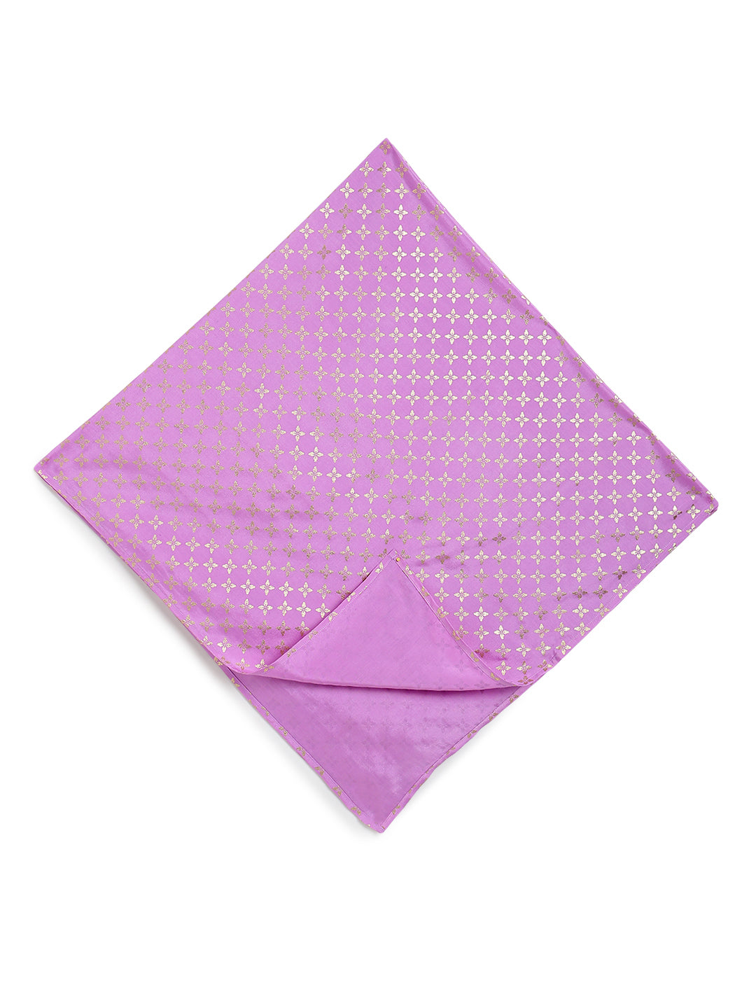 Gold Foil Bloom Swaddle- Purple