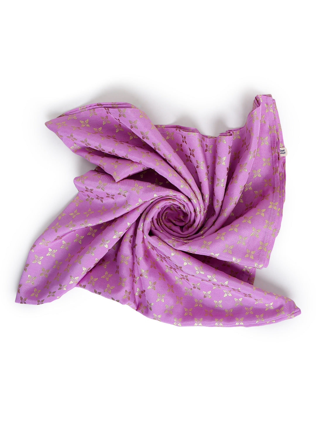Gold Foil Bloom Swaddle- Purple