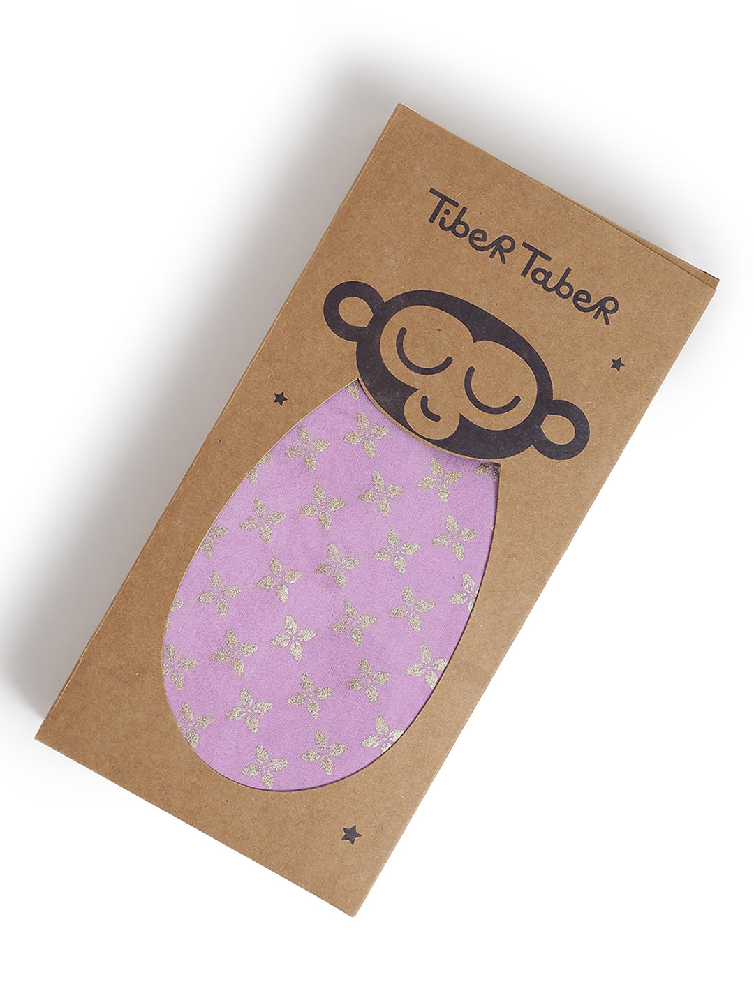 Gold Foil Bloom Swaddle- Purple