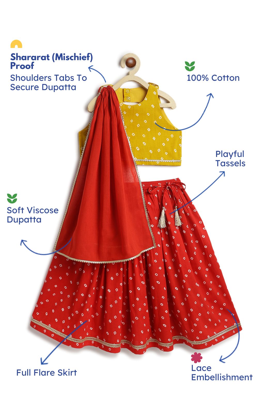 Genda Gulal Lehenga Set