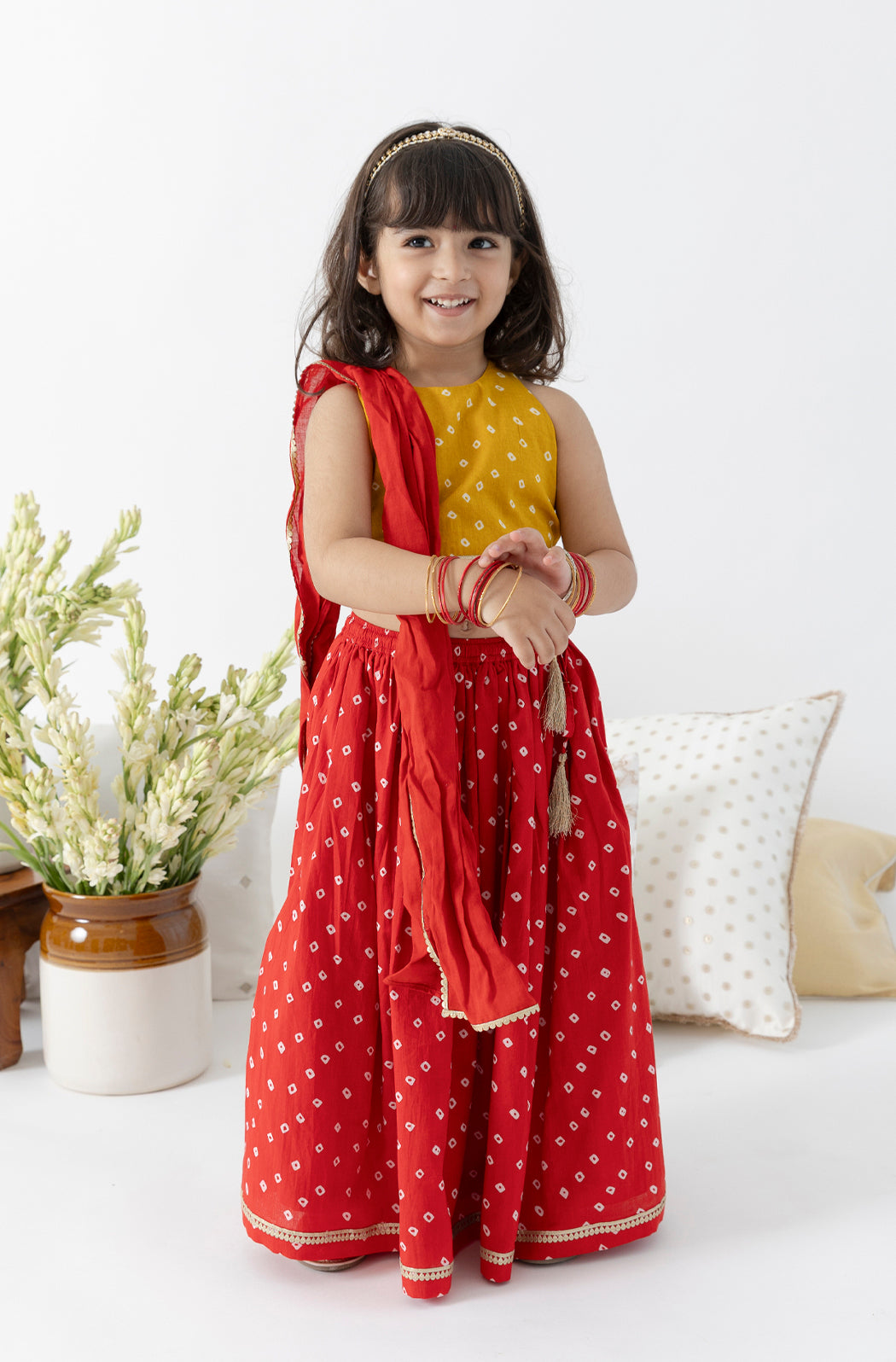 Genda Gulal Lehenga Set