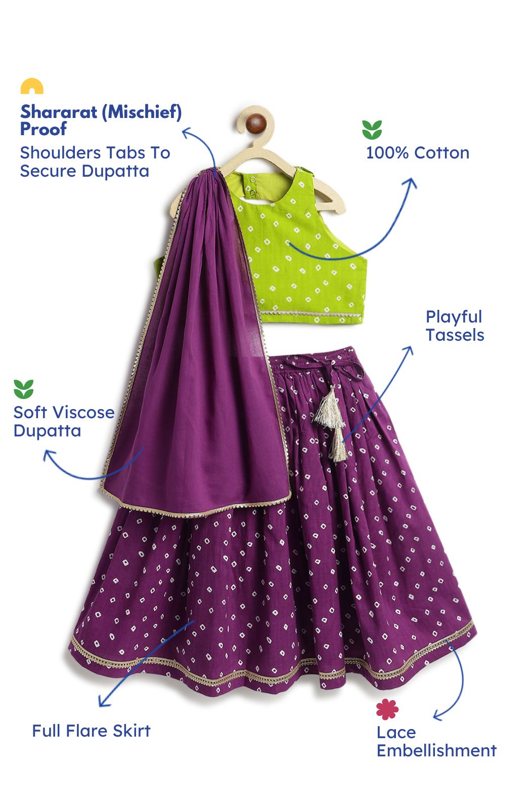 Bandhani Bliss Lehenga Set