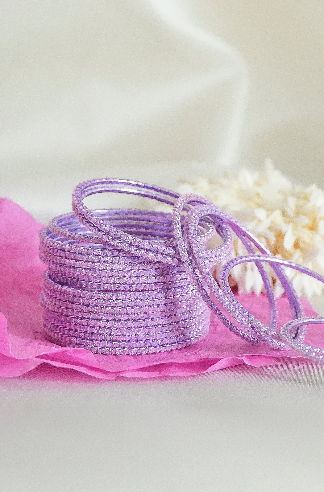 Lavender Sparkle Bangles