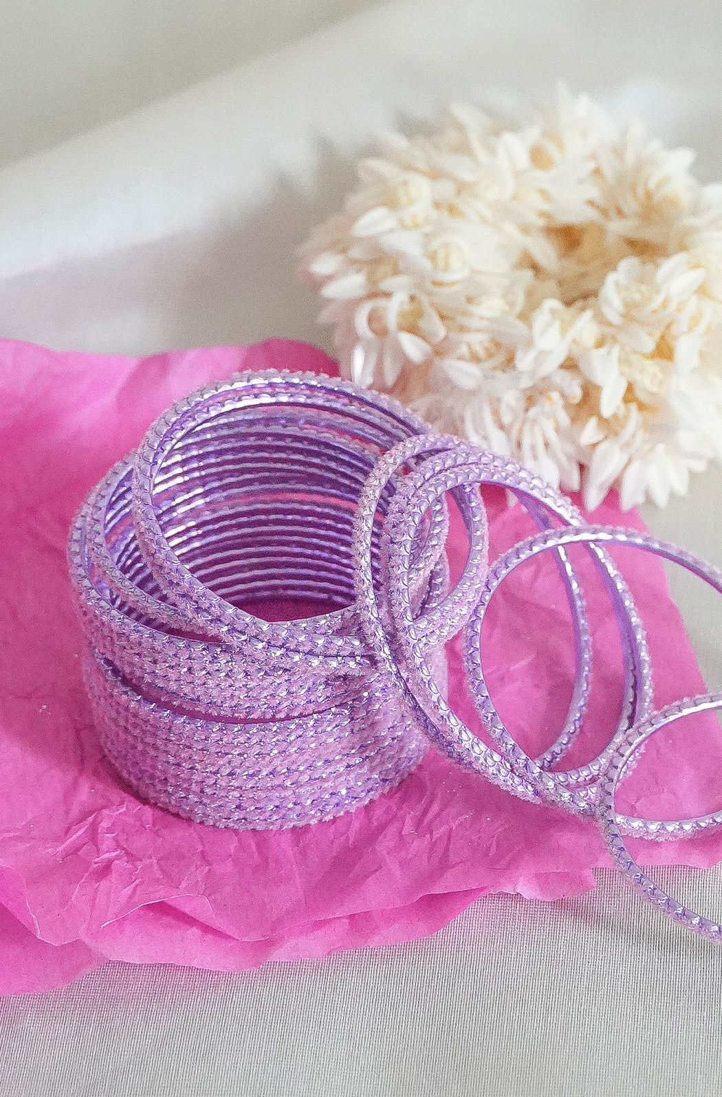Lavender Sparkle Bangles