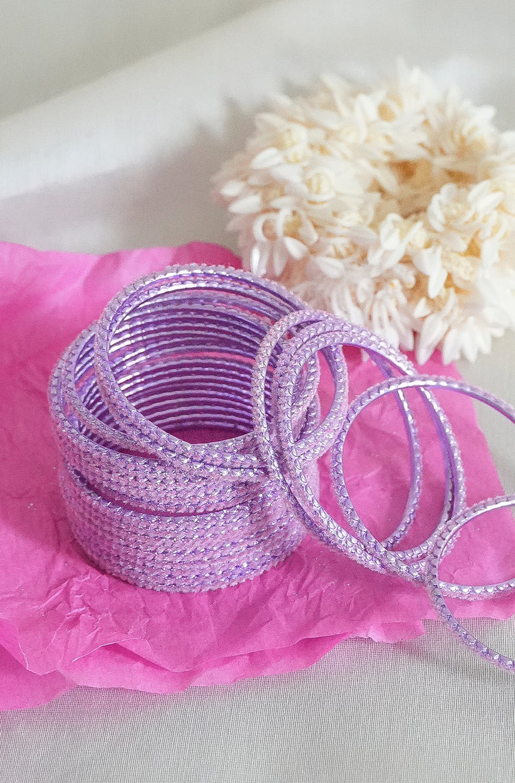 Lavender Sparkle Bangles