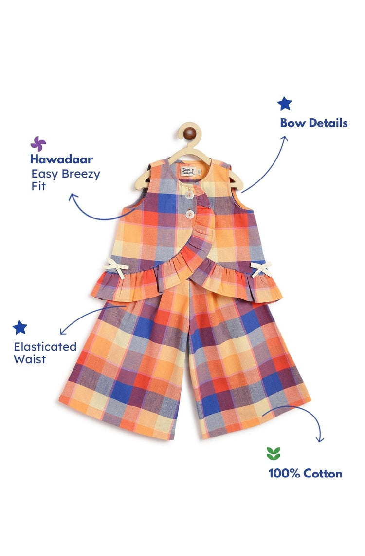 Cheerful Checks Top Set