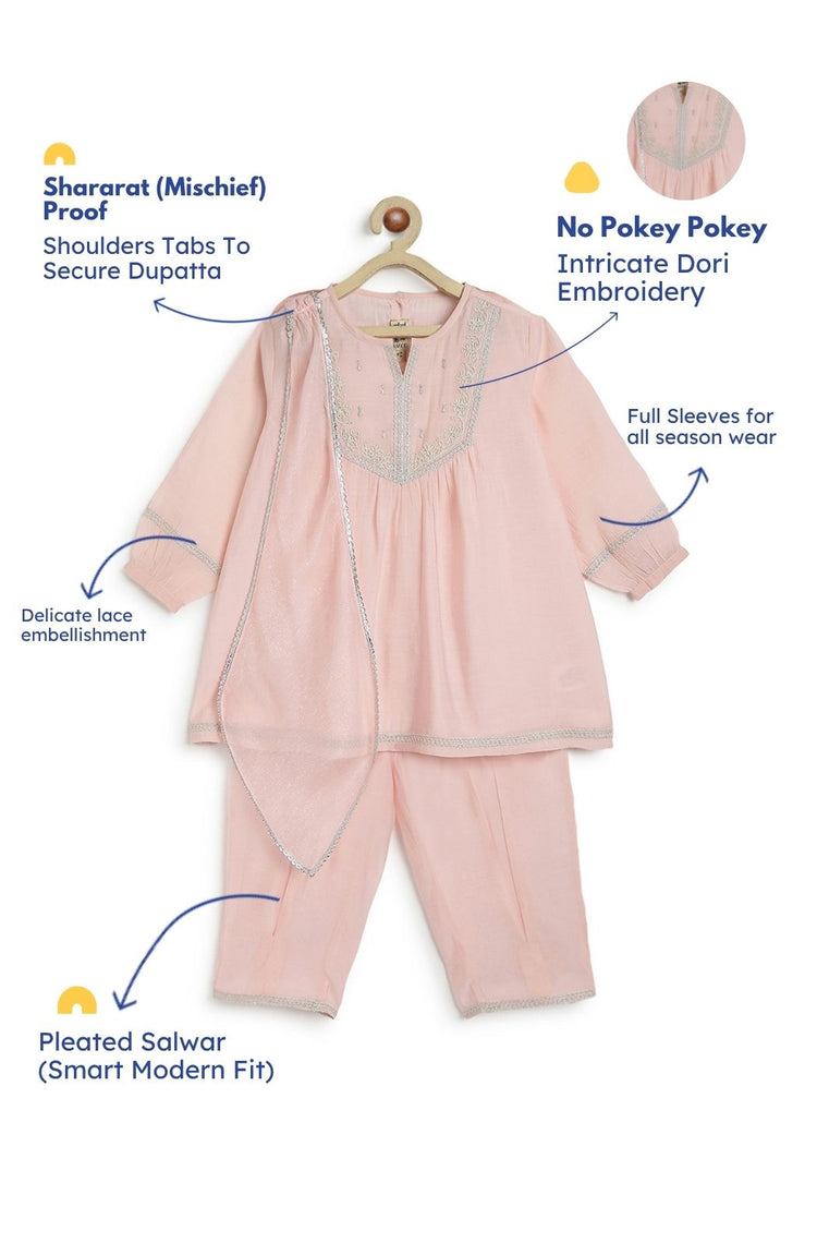 Zarnoor Suit Set-Pink
