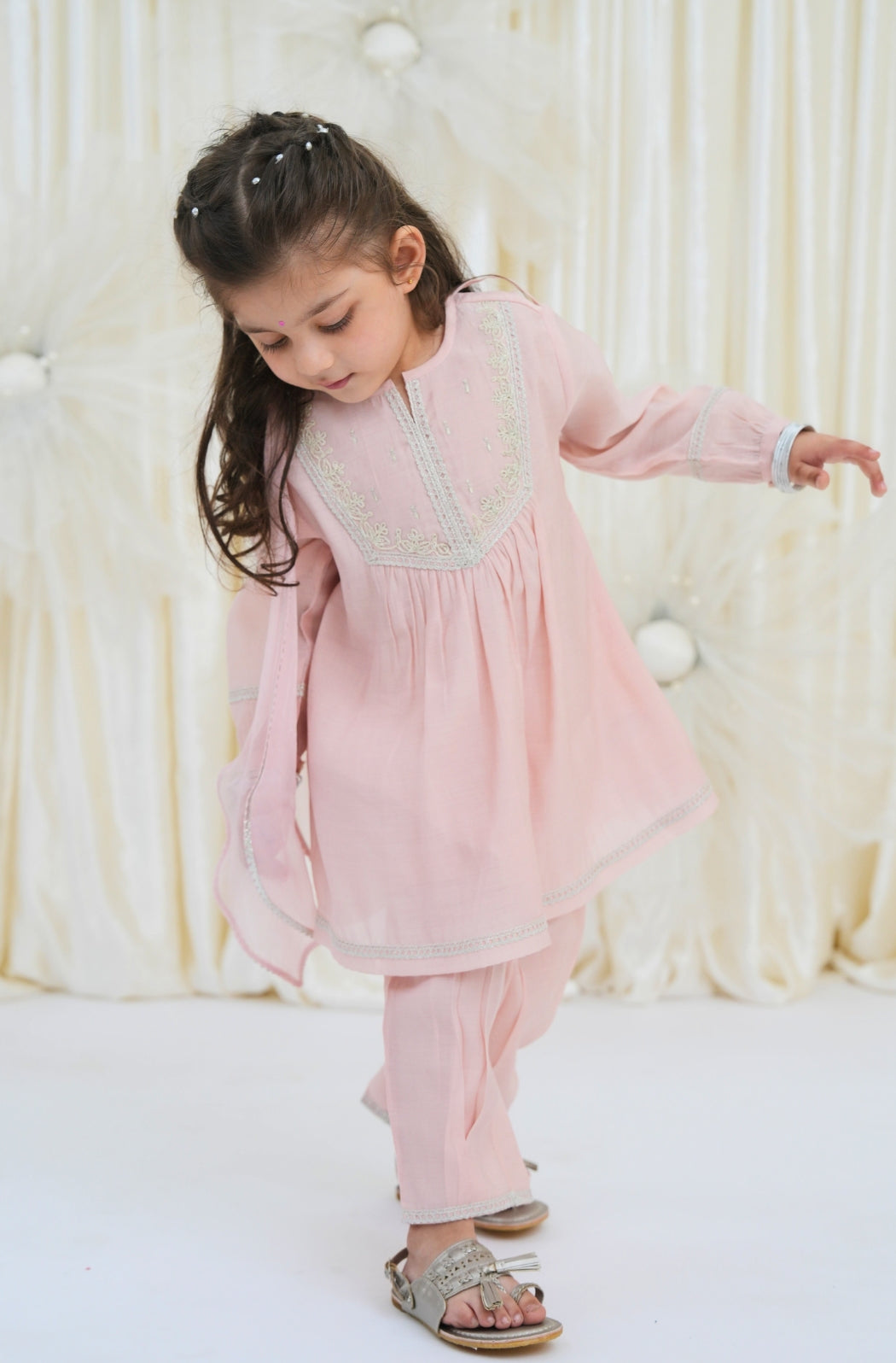 Zarnoor Suit Set-Pink