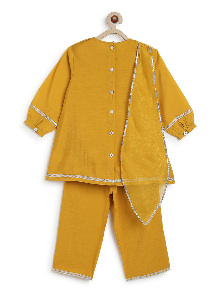 Zarnoor Suit Set-Yellow