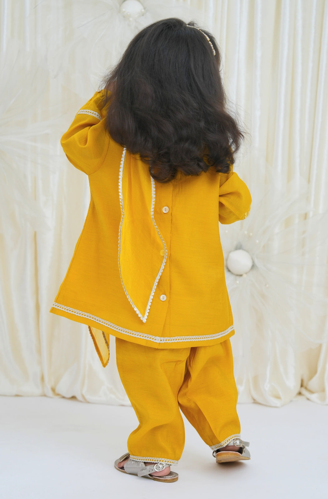 Zarnoor Suit Set-Yellow