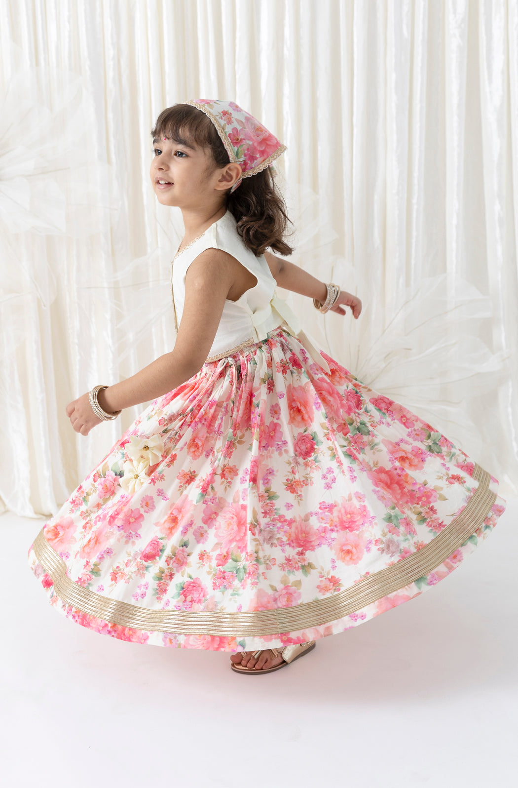 Gulaabo Lehenga Set with Bandana