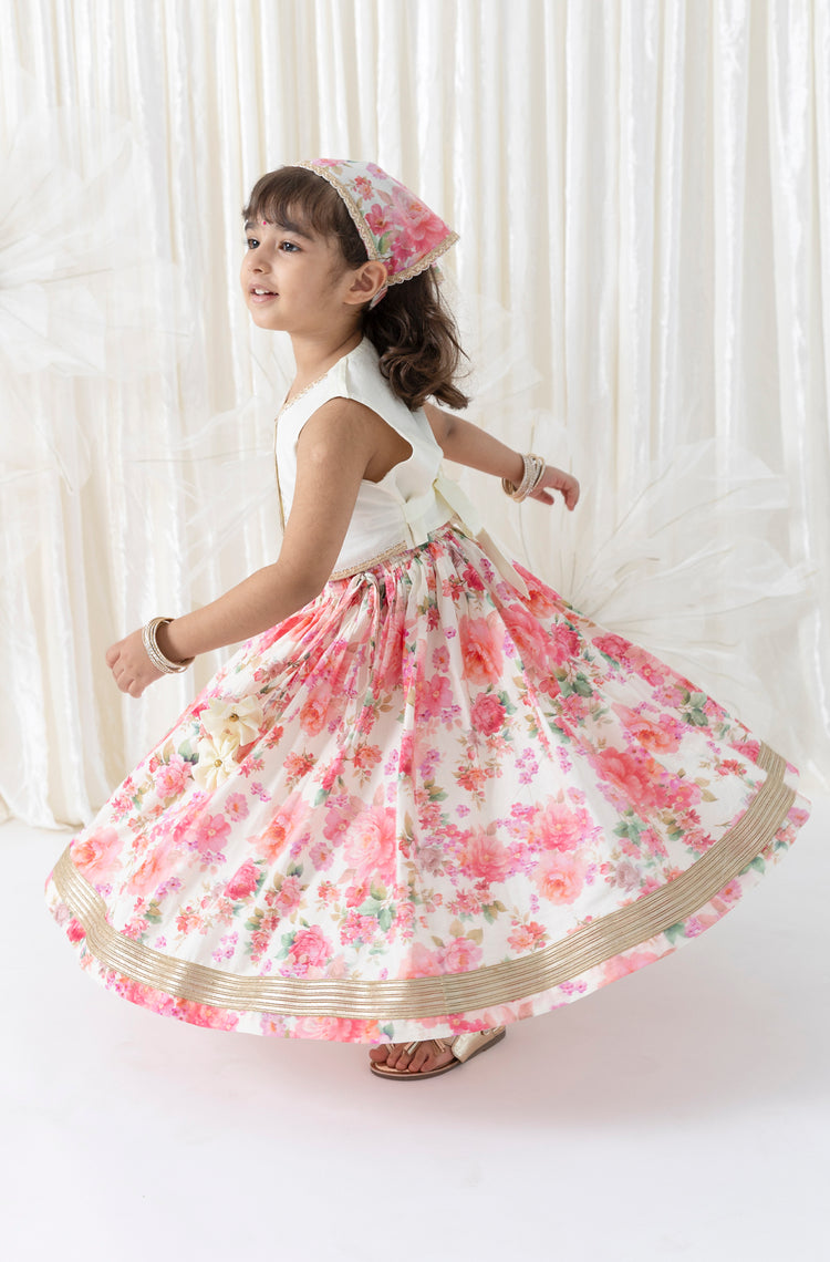 Gulaabo Lehenga Set with Bandana