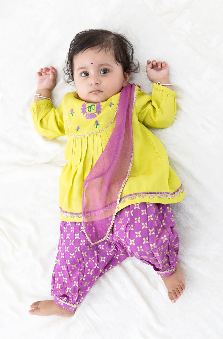 Laxmi Charan Suit Set - Green