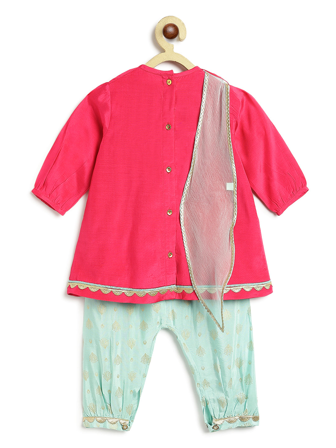 Laxmi Charan Suit Set - Pink