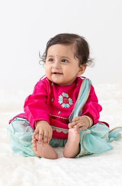 Laxmi Charan Suit Set - Pink