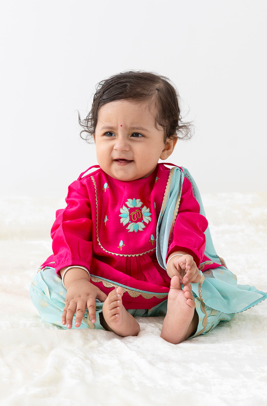 Laxmi Charan Suit Set - Pink