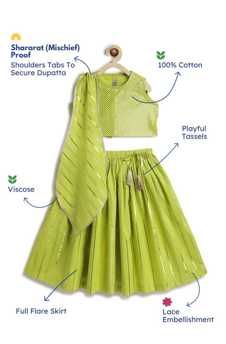 Leafy Glow Lehenga Set