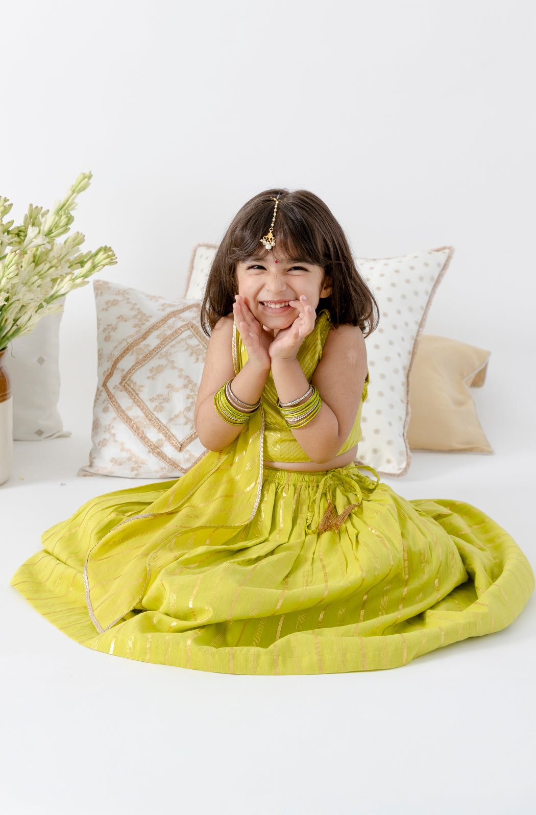 Leafy Glow Lehenga Set