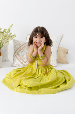 Leafy Glow Lehenga Set