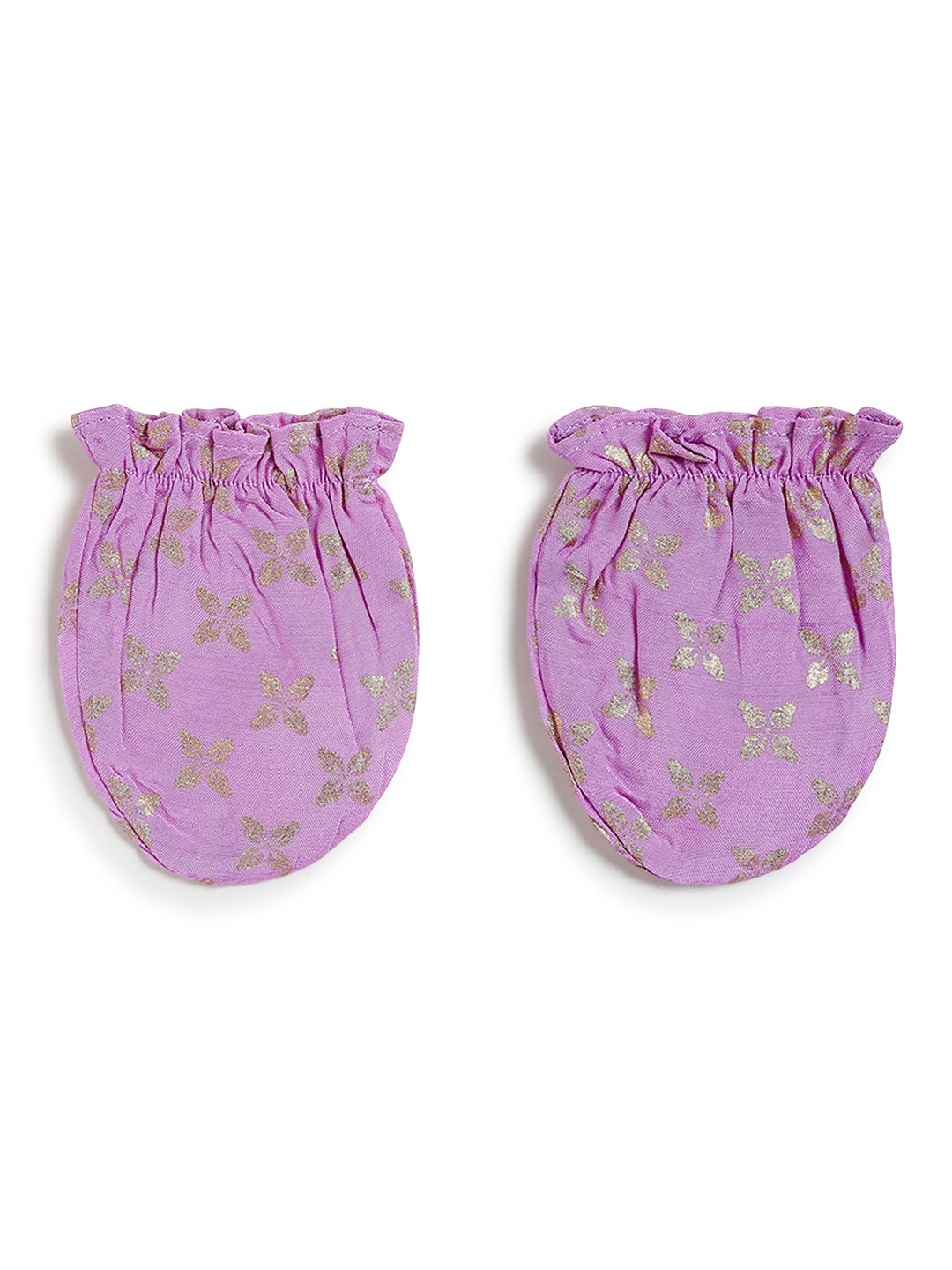 Tiny Treasure Booties & Mittens- Purple
