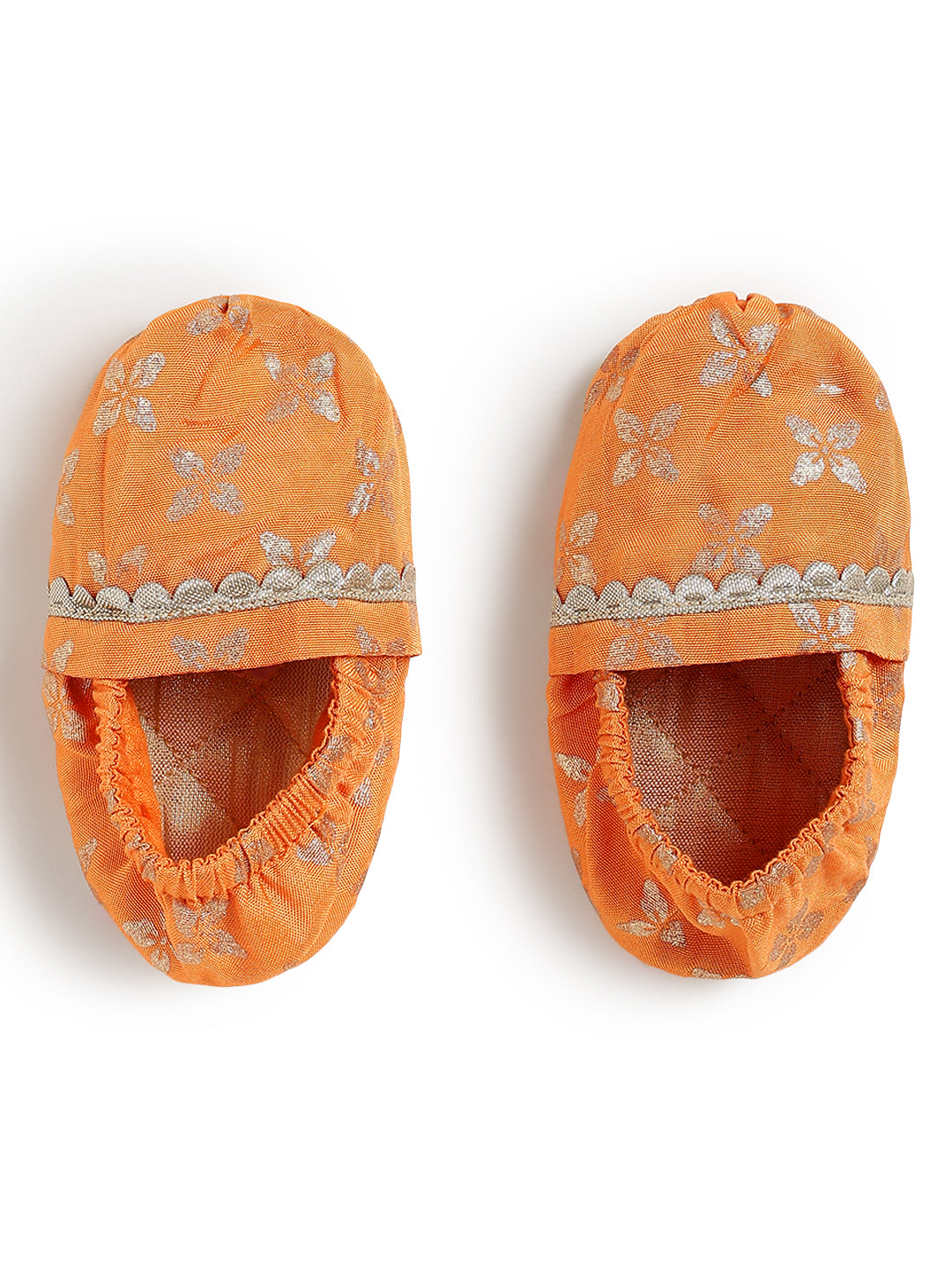 Tiny Treasure Booties & Mittens- Orange