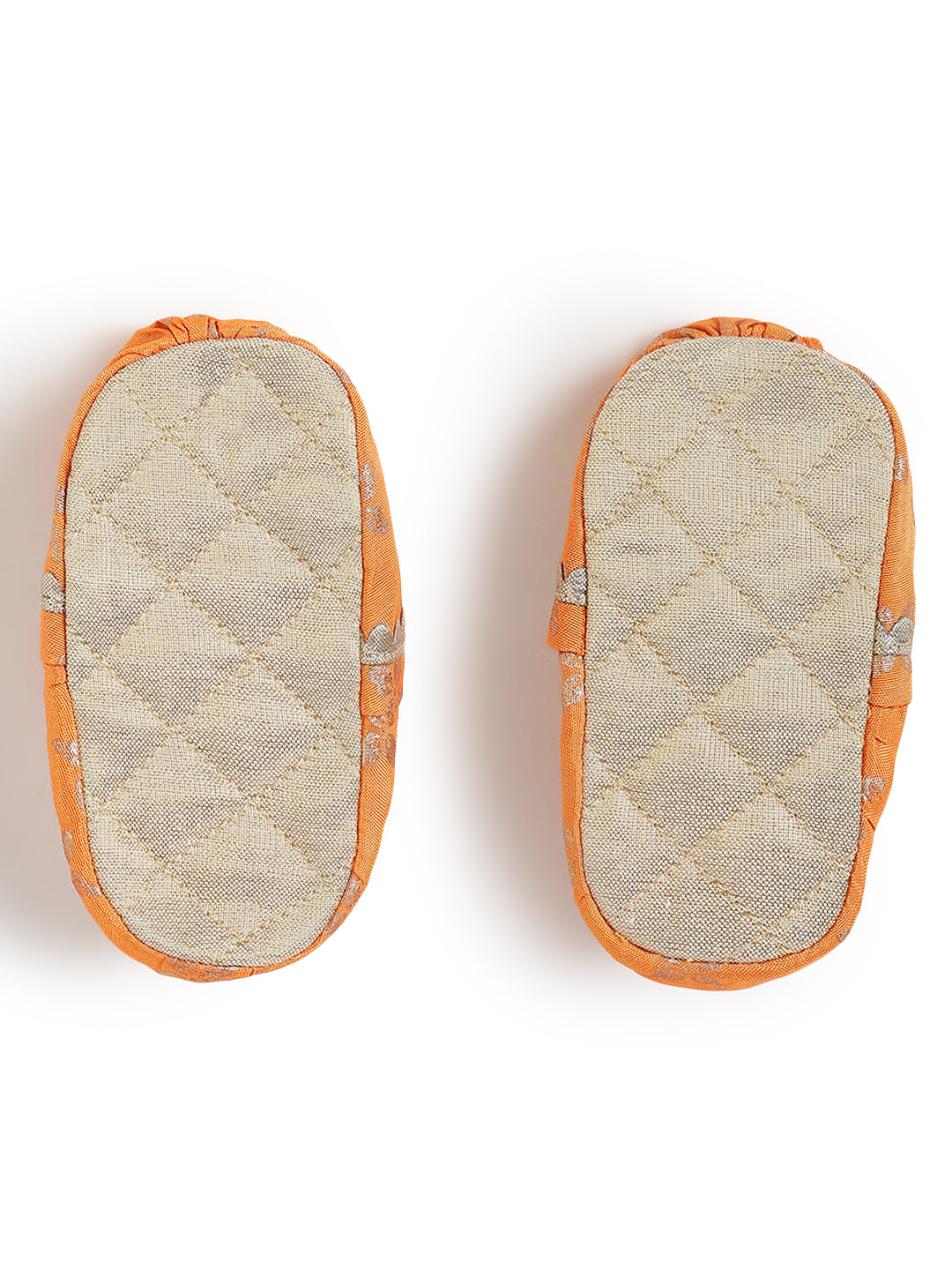 Tiny Treasure Booties & Mittens- Orange