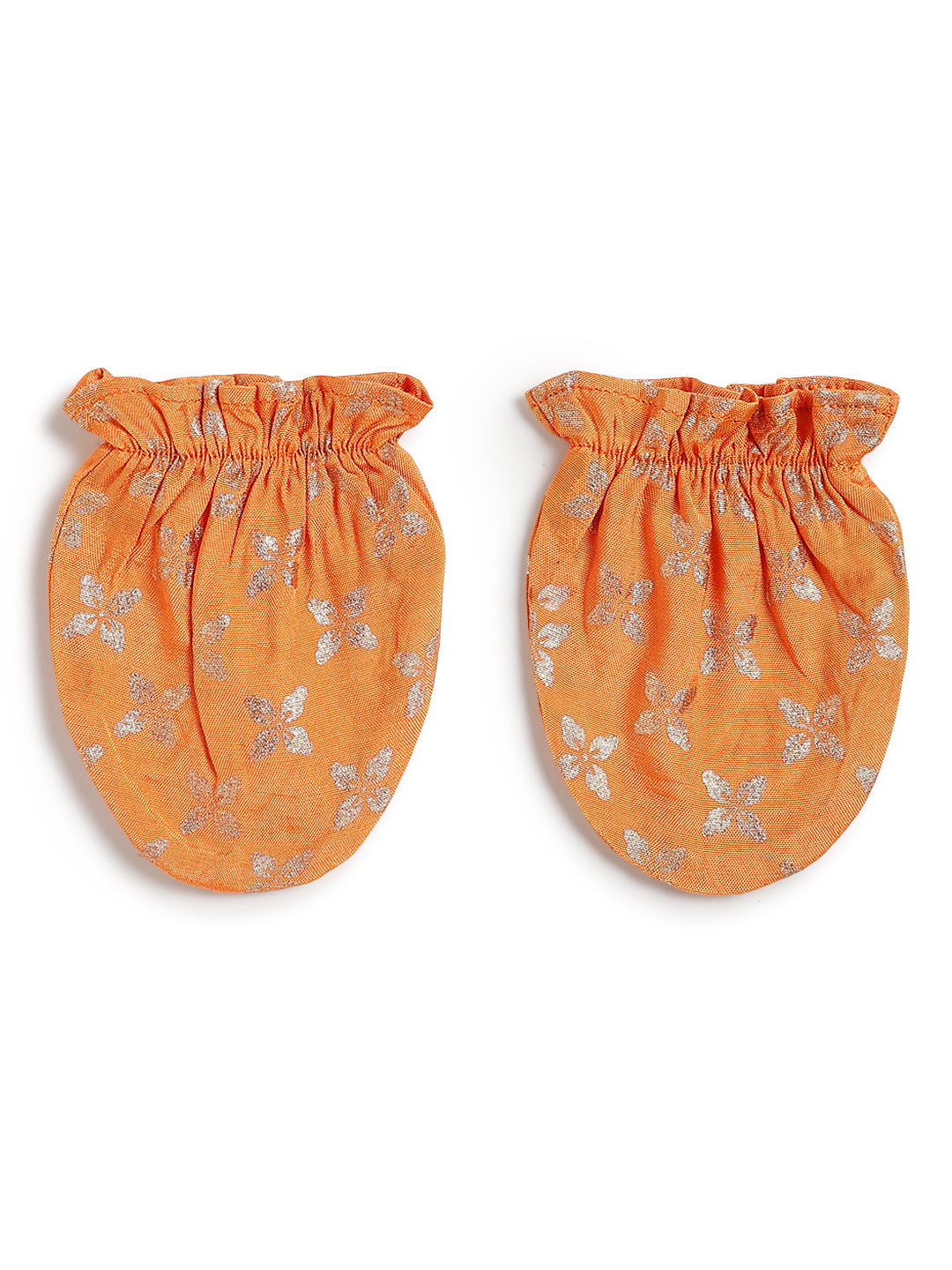 Tiny Treasure Booties & Mittens- Orange