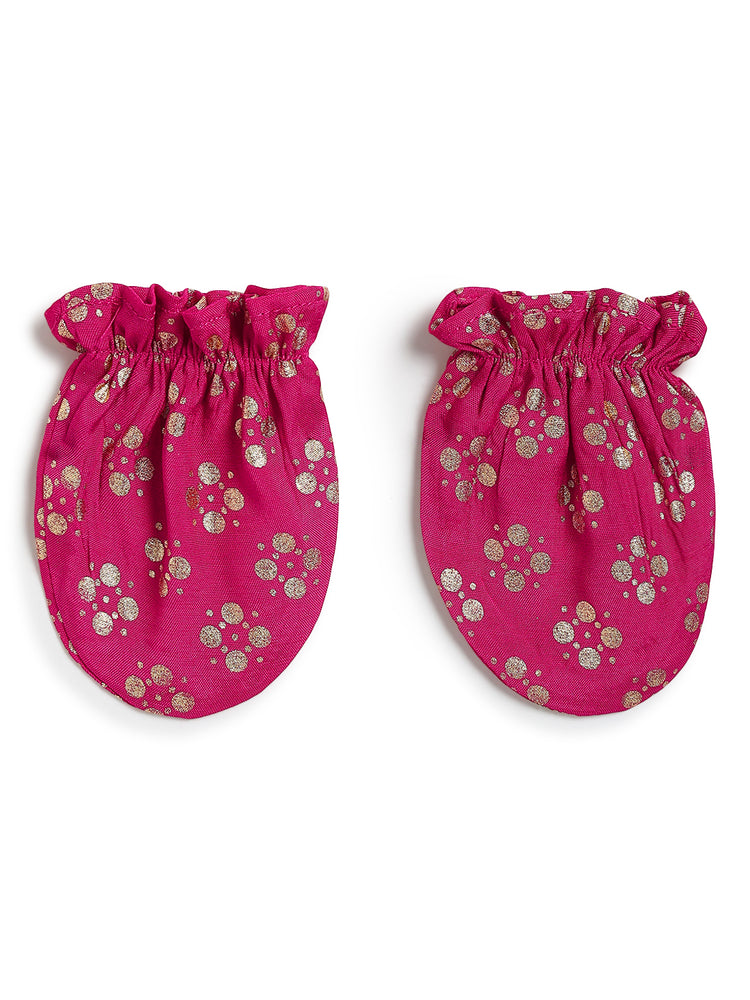 Tiny Treasure Booties & Mittens- Pink