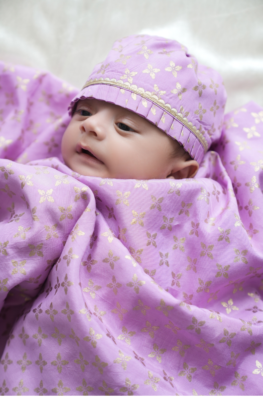 Tiny Treasure Baby Cap- Purple