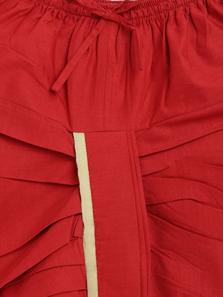 Boy Ganesha Kurta Set - Cream