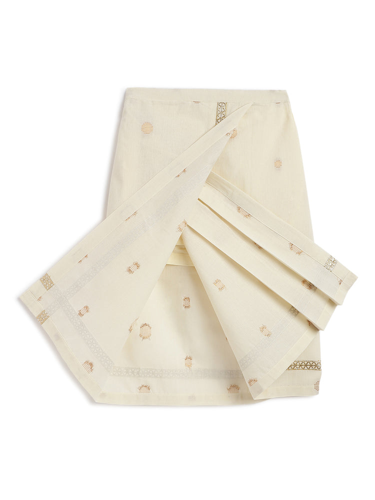 Polka Dot Solid Mundu