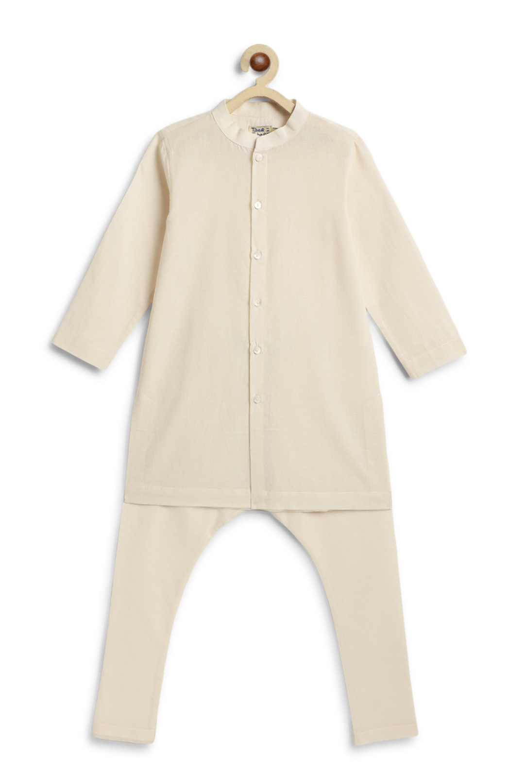 Classic Nawab Kurta Set - Cream