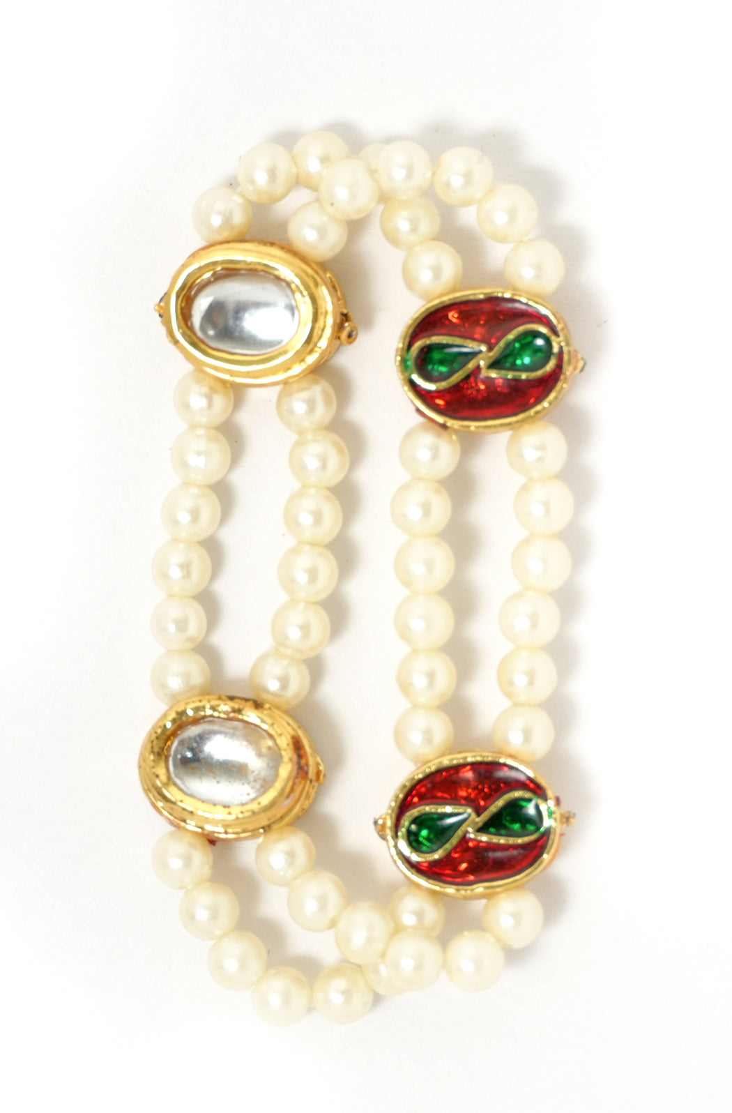 Pearl Kundan Bracelet