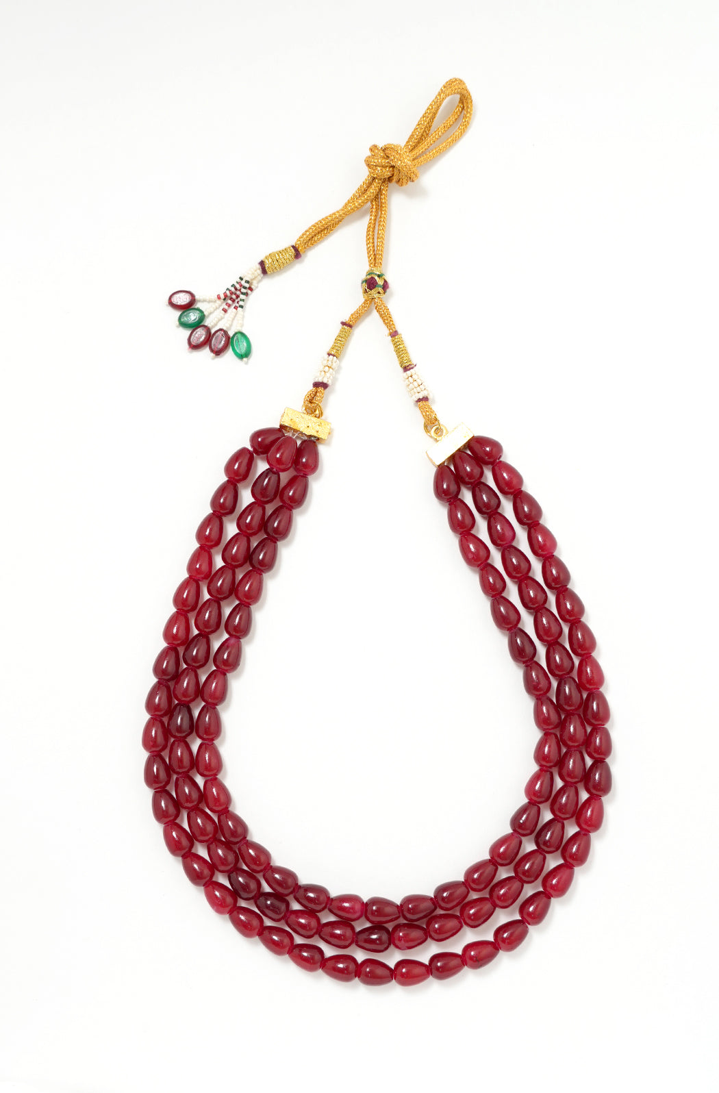 Classic Triple-Strand Haar - Red