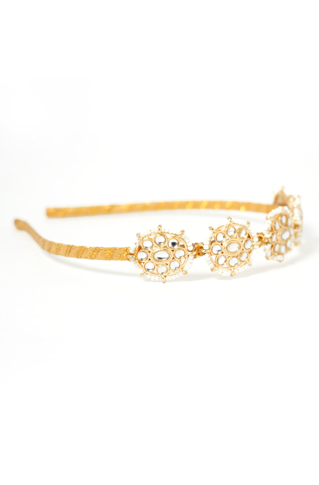 Pearl Shine Kundan Headband