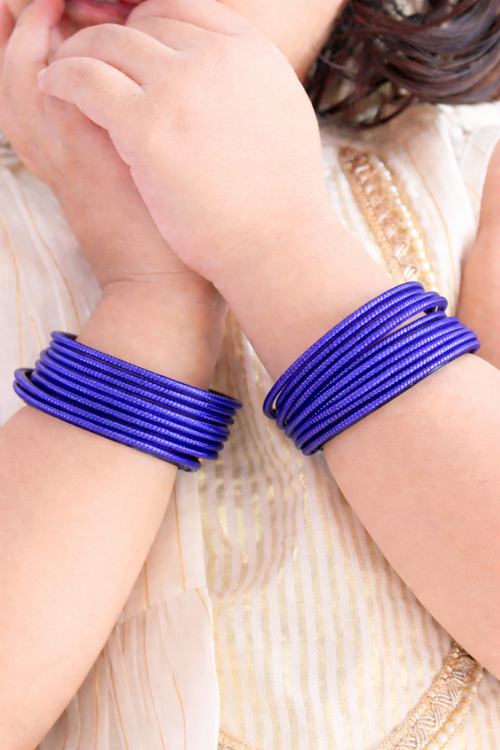 Sapphire Shine Bangles