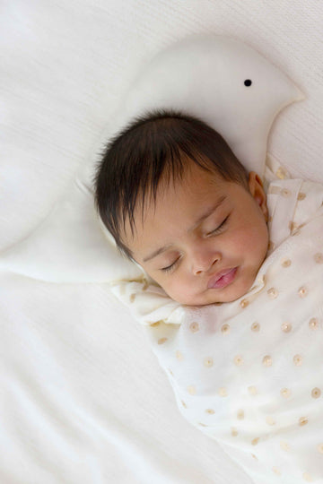 Baby Bird Mustard Seed Pillow - Cream