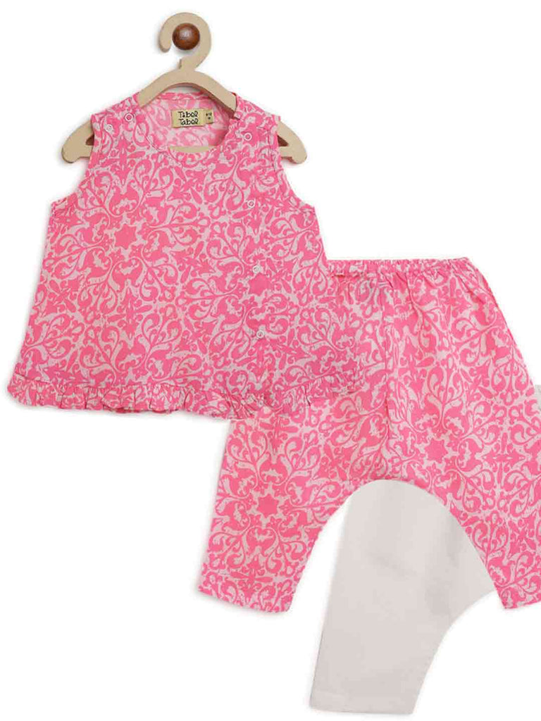 Girls Jhabla Pink Floral by Tiber Taber Kids
