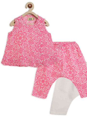 Girls Jhabla Pink Floral by Tiber Taber Kids