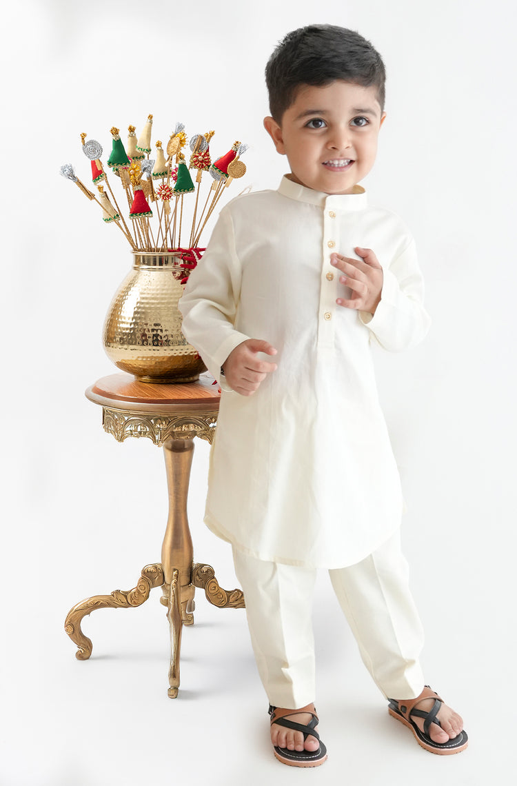 Firdaus Kurta for Boys - Cream