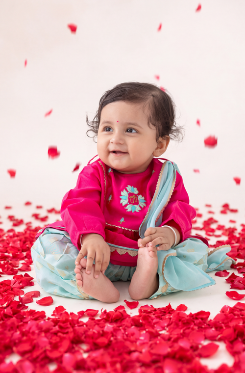 Laxmi Charan Suit Set - Pink
