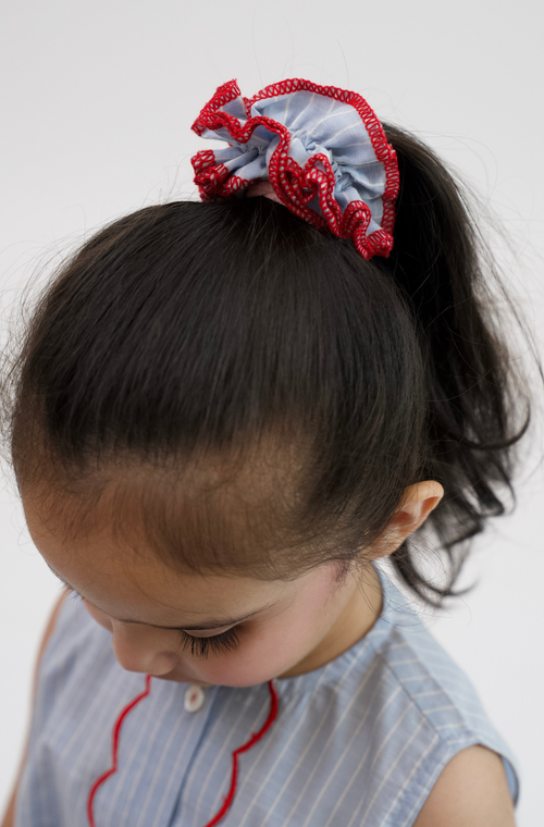 Bluebell Ruffle Scrunchie