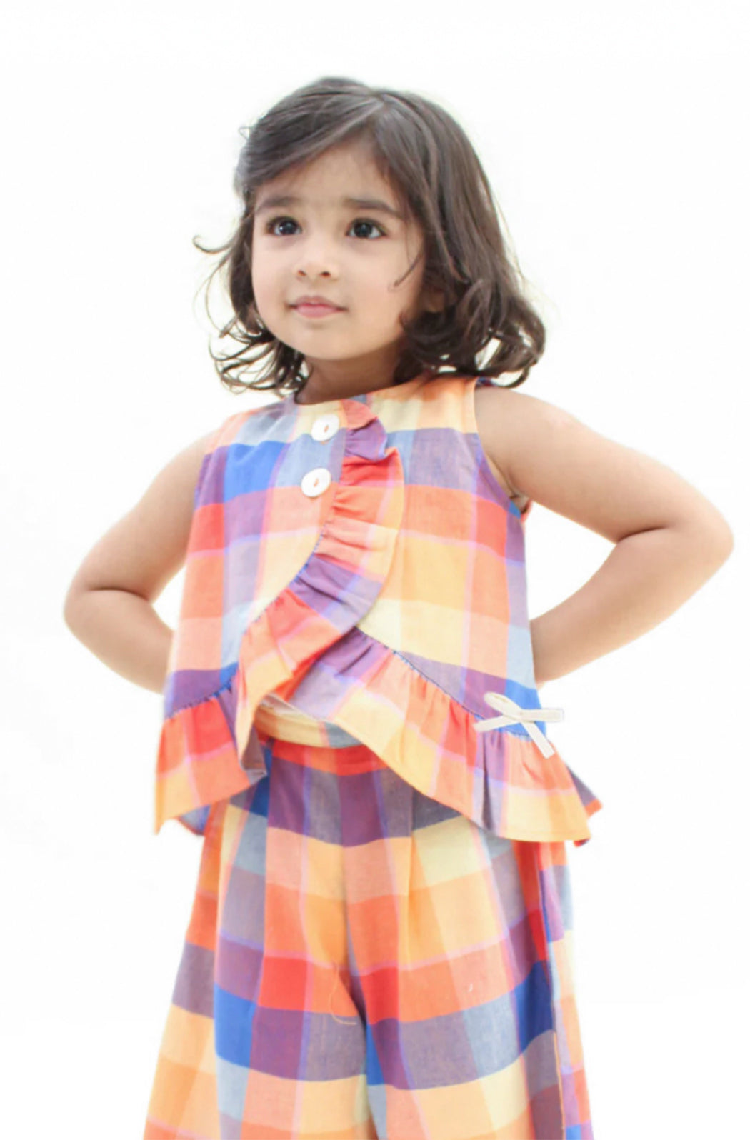 Cheerful Checks Top Set