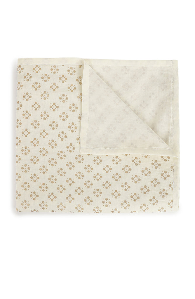Baby Cotton Swaddle-White by Tiber Taber Kids