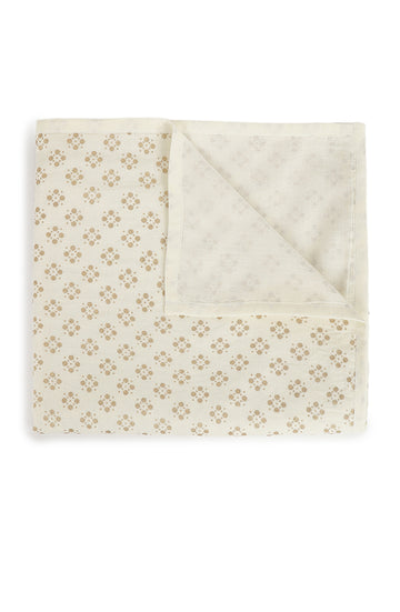 Baby Cotton Swaddle-White by Tiber Taber Kids