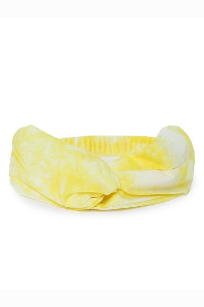 Buy Headband Yellow Tie Dye Twist Knot by Tiber Taber Kids