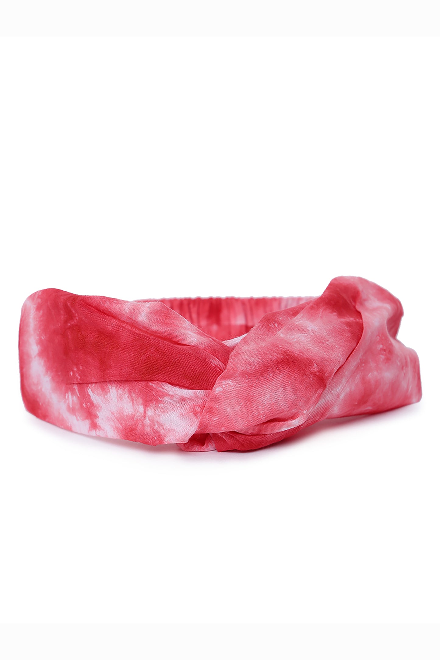 Buy Headband Red Tie Dye Twist Knot by Tiber Taber Kids